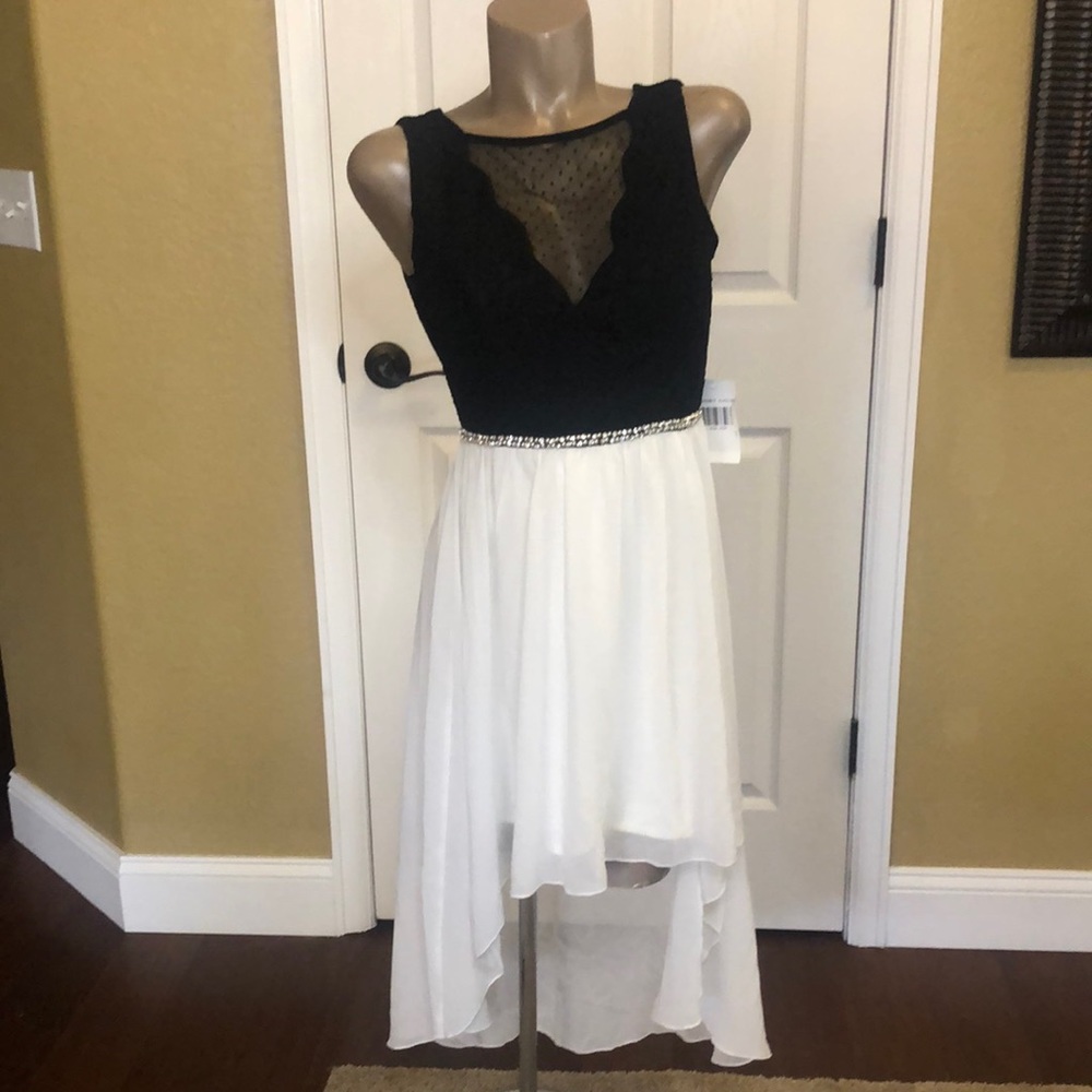 NWT Jodi Kristopher Dress, Lined Backless Back Zip